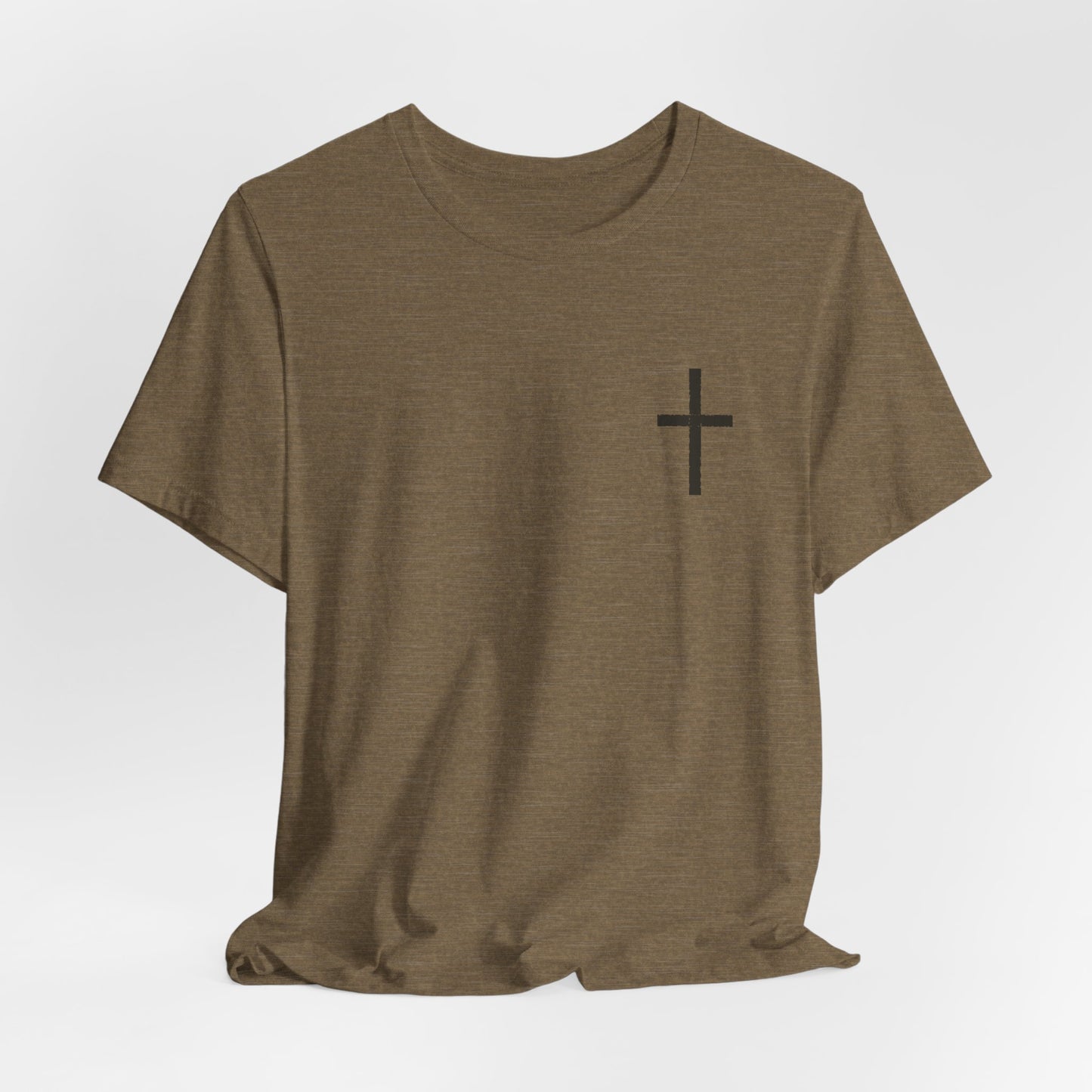 Cross in Charcoal — Christian Graphic Tee